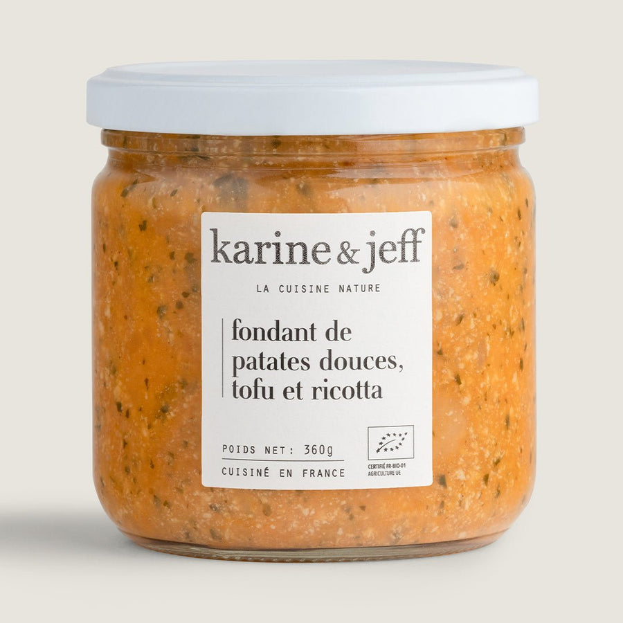 Fondant de patates douces, tofu et ricotta - Karine & Jeff