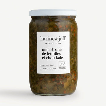 Minestrone de lentilles et chou kale - Karine & Jeff