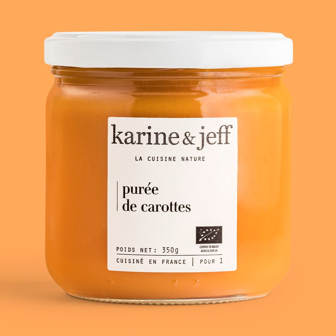Purée de carottes bio - Karine &amp; Jeff