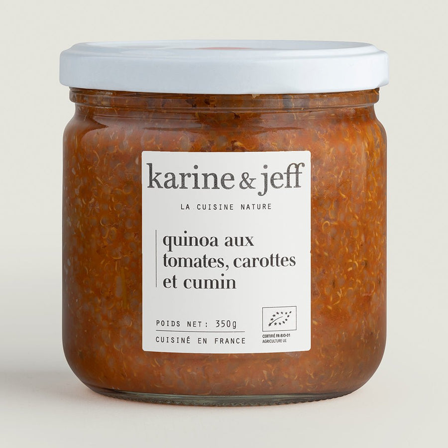 Quinoa aux tomates, carottes et cumin - Karine & Jeff