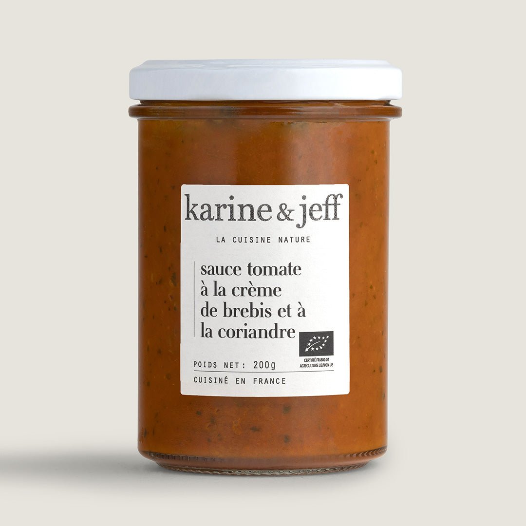 Sauce tomate à la crème de brebis et à la coriandre - Karine &amp; Jeff