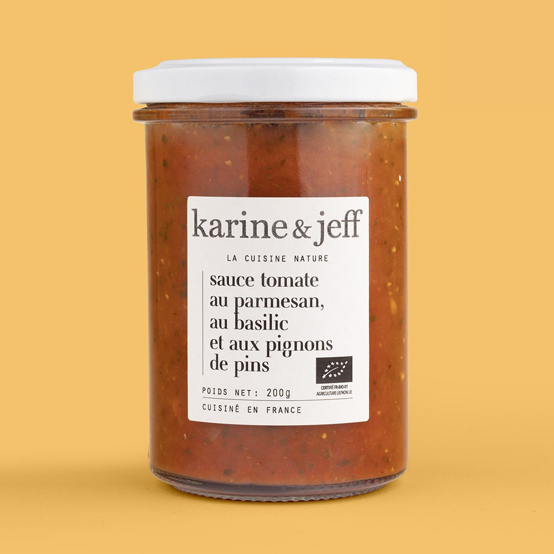 Sauce tomate au parmesan, au basilic et aux pignons de pin - Karine &amp; Jeff