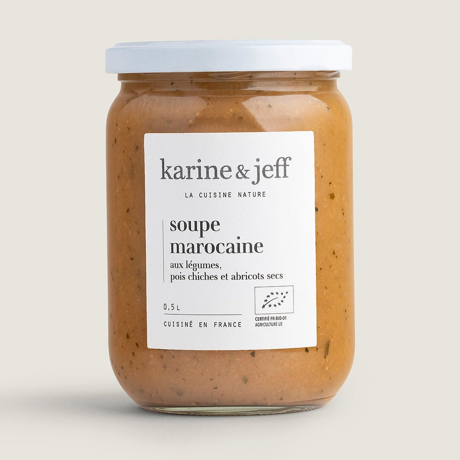 Soupe Marocaine - aux légumes, pois chiches et abricots secs - Karine & Jeff