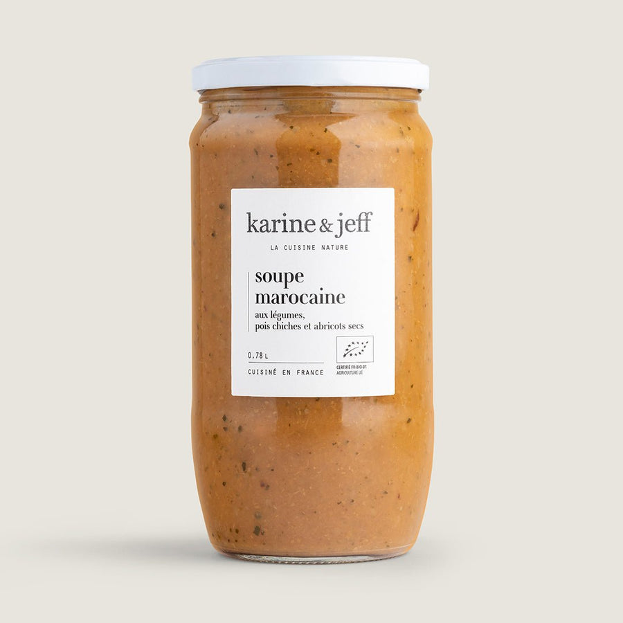 Soupe Marocaine - aux légumes, pois chiches et abricots secs - Karine & Jeff